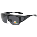 Miniatyrbild 1 av 6: UVLAIK 2021 Flip Up Polarized Solglasögon Kvinnor Män Night Vision Glasögon Glasögon Utomhuskörning Fotokromisk passform över solglasögon Black Polarized