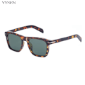 Miniatyrbild 1 av 6: Fyrkantiga Lyxiga Polariserade Solglasögon Män Kvinnor 2022 Retro märkesdesigner Polar Solskydd Glasögon Man Nya Oculos De Sol Masculino C4 Leopard G15 With a bag