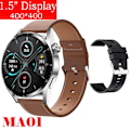 Miniatyrbild 1 av 6: Ny Smart Watch Herr Android GT3 IP68 Vattentät NFC Smartwatch Trådlös Laddning Bluetooth Ring Herr Watch för Br Le-Bl Si watch for men
