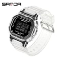 Miniatyrbild 1 av 6: SANDA G Style Digital Watch Herr Vattentät Ms Watch Sport Herr Klockor Pojke Flicka Elektronisk relogio masculino Relógio mulher 2009 Black white