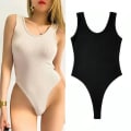 Miniatyrbild 4 av 6: Body Bodyshaper Kvinnor Magkontroll Shapewear Bantning Underkläder Flickor U Back Toppar Sexiga stringtrosor Kvinna Seamless Jumpsuit chocolate F(45-65KG)
