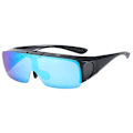 Miniatyrbild 1 av 6: UVLAIK 2021 Flip Up Polarized Solglasögon Kvinnor Män Night Vision Glasögon Glasögon Utomhuskörning Fotokromisk passform över solglasögon Blue Polarized