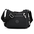 Miniatyrbild 1 av 6: Messenger Bag Causal Kvinnor Axelväska Multi Nylon Kvinna Crossbody-väskor Kvinna Crossbody Moderväska Shoudlerväska Black 02