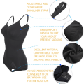 Miniatyrbild 6 av 6: Helkroppsformare Body Shapewear Waist trainer Kvinnor Magformare Magkontroll Slimming Slida Seamless Briefer Corset Black M