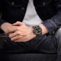 Miniatyrbild 5 av 6: NAVIFORCE Watch Topp Lyxmärke Mode Sport Armbandsur LED Analog Digital Quartz Man Klocka Vattentät Relogio Masculino Coffee