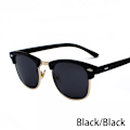 Miniatyrbild 1 av 6: RUOBO Klassiska polariserade solglasögon för män Kvinnor Märkesdesign Körspegel Yta Lins Solglasögon Goggle UV400 Gafas De Sol Black-Black Gold Frame