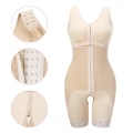 Miniatyrbild 6 av 6: Helkroppsdräkt Shapewear Kvinnor Body Shaper Bantning Underkläder S-6XL Plus Size Modelleringsrem Fitness Midja Slida Magen Cincher Black L