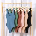 Miniatyrbild 2 av 6: Body Bodyshaper Kvinnor Magkontroll Shapewear Bantning Underkläder Flickor U Back Toppar Sexiga stringtrosor Kvinna Seamless Jumpsuit lavender grey F(45-65KG)