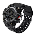 Miniatyrbild 1 av 6: SANDA koreansk modetrend utomhus fritid vattentät multifunktion elektronisk watch i universitetsstudenten Watch black black