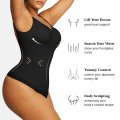 Miniatyrbild 5 av 6: Rygglös bodysuit för kvinnor Magkontroll Shapewear Seamless Sculpting Body Shaper String linne Shaper Slimming för underkläder Black M