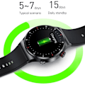 Miniatyrbild 5 av 6: LIGE NFC Bluetooth Call Smart Watch Herr HD Screen Sportarmband Vattentätt EKG Hälsomonitor Herr SmartWatch För IOS Android Mesh belt Black NFC