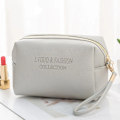 Miniatyrbild 1 av 6: FUDEAM Läder Multifunktion Kvinnor Kosmetikväska Resor Toalettartiklar Förvaring Organisera Handväska Vattentät Kvinnlig Bärbart Makeup case Grey B