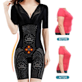Miniatyrbild 2 av 6: Kvinnor Sexig Body Mage Control Shapewear Viktminskning Body Push Up Shapers Underkläder Bantning Midjestöd Underkläder Black M
