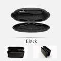 Miniatyrbild 1 av 6: TINBERON Fit For Messenger Bag Inner Bag Förvaring Kosmetisk Bärbar Reseinsats Organizer Stor kapacitet Filt Sminkväska foder Black