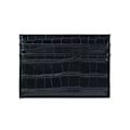 Miniatyrbild 1 av 6: Anpassade bokstäver Män PU Läder Kreditkortshållare Anpassa initialer Slim Card Plånbok Monogram Namnskort Case Kvinnor Gör-det-själv present croco black
