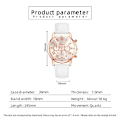 Miniatyrbild 3 av 6: Reloj Mujer 2023 Mode Damklockor Dam Vitt Läder Quartz Watch för Dam Business Casual Watch Relogio Feminino White