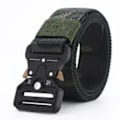 Miniatyrbild 1 av 6: Mode Herrbälten Utomhus Army Military Tactical Combat Bälte Canvas Nyhet Camo Print Nylon Midjeband Jeans Byxor Tillbehör camo1 125cm