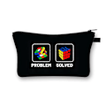 Miniatyrbild 1 av 6: Magic Cube / Math Formula Print Case Kvinnor Toalettväska för Make Up Organizer Väska Flickor Clutchväskor Söt kosmetisk väska shzbmofang01cw