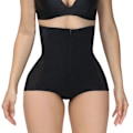 Miniatyrbild 3 av 6: Maximal kontroll gördel kvinnor massiv spets Mesh spänne byxor formknapp hög midja underkläder Shapewear fast band Black XL