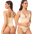 Miniatyrbild 1 av 6: Stringtrosa Shapewear Body Dam Helkroppsformare Overbust Spets Underkläder Body Suit Öppen gren Spets BH Underkläder Remmar Blue 4XL