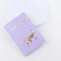 Miniatyrbild 1 av 6: Cover i PU-läder Mode 2022 Case för kvinnor för män Resedokument case A Light Purple