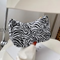 Miniatyrbild 1 av 6: Print Nylon Casual Kvinnor Handväska Fjäril Leopard Zebra Print Kvinna Damunderarmväskor Zebra