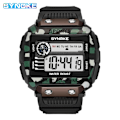 Miniatyrbild 1 av 6: SYNOKE Digitala klockor för män Utomhussport Mode Multi Vattentät Stor urtavla Lysande armbandsur Väckarklockor män 9801 Camouflage
