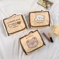 Miniatyrbild 4 av 6: Björn Sminkväska Kvinnor Smink Hängande toalettartiklar Organizer Resesmycken Vik kosmetiska borstar Tvättsatser Case Fodral Three Bear