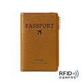 Miniatyrbild 1 av 6: Band PU Läder Cover RFID-blockering för kort Resepasshållare Plånbok Organizer Herr Kvinnor Case Brown