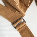 Miniatyrbild 6 av 6: Minimalistisk stil solida axelväskor 100 % bomull Unisex solida crossbody-väskor Canvaspaket Sydkorea Casual Messenger-väskor Chocolate