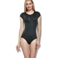 Miniatyrbild 1 av 6: Dam Hot Neopren heltrosa Body Shaper Waist Trainer Slim Halv Body Dragkedja Svart Kontroll Trosa String Black XL