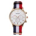Miniatyrbild 4 av 6: MIGEER Mode Casual Herr Klockor Tyg Band Klockor Quartz Armbandsur relogio masculino horloge vrouw mannen horloge 2019 151601H