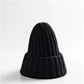 Miniatyrbild 1 av 6: Unisex Bomullsblendade Varma Mjuka Stickade Mössor Hip Hop Vintermössor Beanies För Flickor Höstmössor Skullies Beanies Black