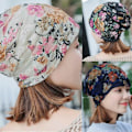 Miniatyrbild 2 av 6: Vårför-Sommar Beanies för Kvinnor Stretch Turban Hattar Mössor Spets Hår Tryck Håravfall Huvud Sjal Wrap Cap Шапка Женская NY One Size