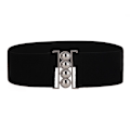 Miniatyrbild 5 av 6: Maikun-bälten för män Högkvalitativt slätt spänne syntetiskt läder herrbälte Moderiktigt mäns bälte för jeans black Buckle(.972) 110cm(.972)