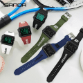 Miniatyrbild 5 av 6: SANDA Digital Watch Herr Militär Armé Sport Kronograf Datum Vecka Original Armbandsur 30m Vattentät Man Elektronisk Klocka 9003 SD900301 without box