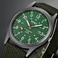 Miniatyrbild 3 av 6: Watch SOKI Canvas Kläder Watch Casual Mode Watch Watch green