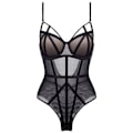 Miniatyrbild 1 av 6: Sexiga underkläder för kvinnor Strappy Body Slimming Underkläder för kvinnor Push up-korsett och Shaper Vadderad med Gather BH Shapewear black M
