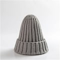 Miniatyrbild 1 av 6: Unisex Bomullsblendade Varma Mjuka Stickade Mössor Hip Hop Vintermössor Beanies För Flickor Höstmössor Skullies Beanies Gray