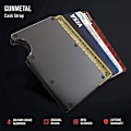 Miniatyrbild 6 av 6: Rfid Metall Kreditkortshållare Magsafe Plånböcker Herr Kvinnor Smal Tunn Mini Bankkorthållare Case Man Pengapåsar för män 2022 CD Pattern Red