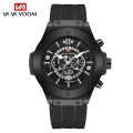 Miniatyrbild 1 av 6: ModeVa Va Voom Watch Toppmärke Lyx Sport Silikonband Japansk rörelsekalender Kvarts Vattentät Relogio Masculino 215H