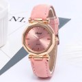 Miniatyrbild 5 av 6: Mode Dam Läder Casual Watch Lyx Analog Quartz Crystal Armbandsur Lyx Dam Casual Watches Watch for Women Relogio Red