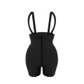 Miniatyrbild 1 av 6: Waist trainer Body Shaper Body Shapewear Magekontroll Underkläder Falska skinkor Höftkuddar Enhancer Axelremmar Smalare Zipper Black Style B XL