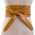 Miniatyrbild 1 av 6: Kvinnor Snörbälte Nytt Bowknot Bälten för Kvinnor Längre Bind Midjeband Slips Rosett Dam Klänning Dekoration Mode Pu Bredt Bälte Khaki 225cm