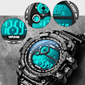 Miniatyrbild 4 av 6: Nya män LED Digitala klockor Lysande Mode Sport Vattentäta klockor För Man Date Army Military Clock Relogio Masculino Black