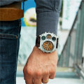 Miniatyrbild 4 av 6: Oulm 1349 Nya Sportklockor Herr Super Stor Stor Urtavla Man Quartz Klocka Dekorativ Kompass Lyx Watch White