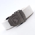 Miniatyrbild 1 av 6: Canvas militärt taktiskt bälte män Hög kvalitet brett metall slät spänne bälte Byxor Tillbehör Ny unisex utomhusträningsbälte White belt 110cm