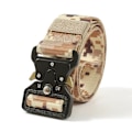 Miniatyrbild 1 av 6: Army Style Stridsbälten Snabbkoppling Taktiskt bälte Mode Män Militär Canvas Midjeband Utomhus Jakt Vandringsredskap desert camouflage ZS 3.8cm X 125cm