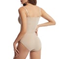 Miniatyrbild 6 av 6: Body Shapers Kvinnor Korsett Dras In The Midja Endelad kostym Camisoles Grenspänne Midjelyftbyxor Shapewear Waist trainer Apricot L