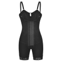 Miniatyrbild 1 av 6: XS 3X 4X Fajas Colombianas Moldeadoras Efter operation Kompressionsplagg Öppen kroppsformare Krokgördel Shapewear Postpartum Damer Black XL